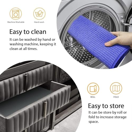 Maxoshine Microfiber Dish Drying Mat for Kitchen to Keep Wet Utensils Fruits and Vegetable on Kitchen Mat Quick Dry Water Absorbent Mats for Kitchen-40 X 50 CM (Blue) - Image 3
