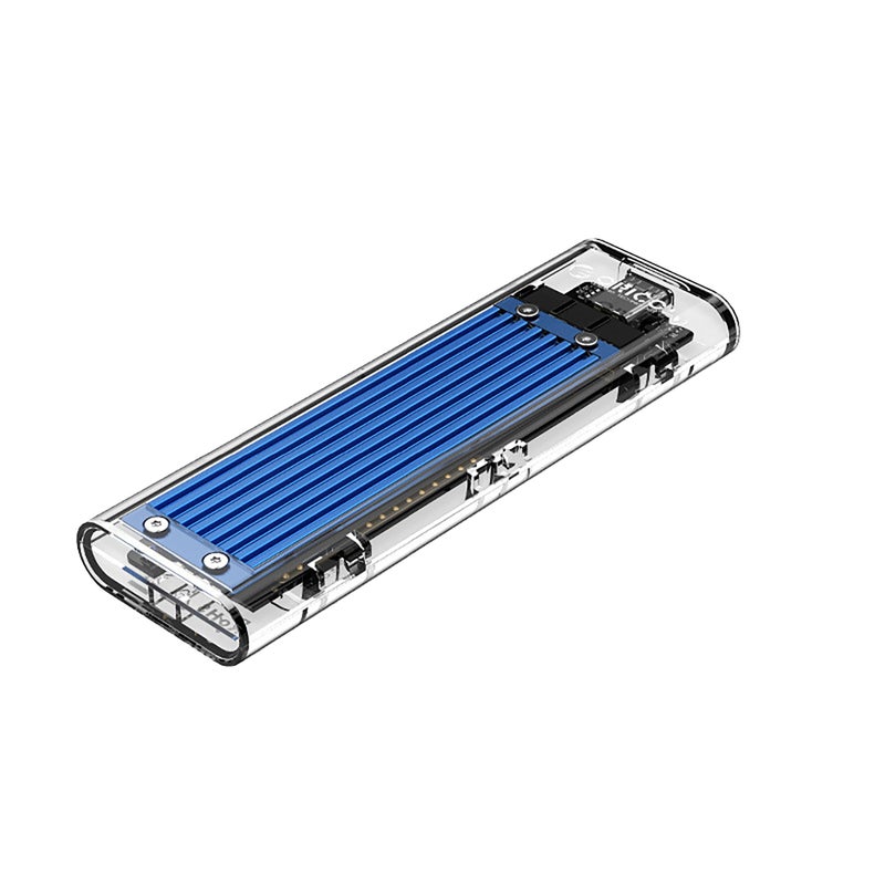 ORICO TCM2-C3 مربع الهارد ديسك المحمول M.2 NVME، مربع خارجي لـ SSD الصلب من نوع TYPE-C واجهة USB3.1 باللون الأزرق - Image 1