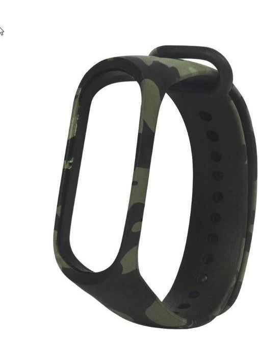 Techmaster - Xiaomi Mi Band 3 and 4 Smart Bracelet Tme Cord Camouflage Pattern - Image 1