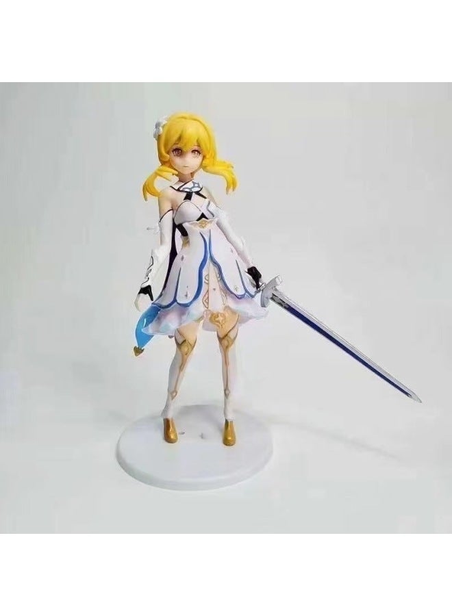 Wholesale Walnut Keli Ganyu Sent Meng Linghua Lightning General Hand-held Secondary Swimming Doll Ornaments Scene Model 