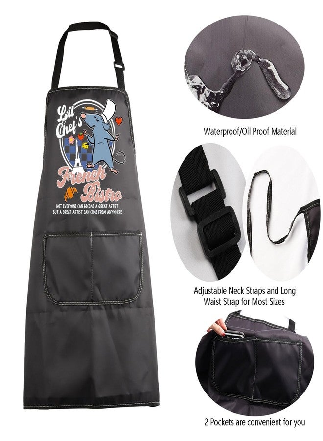 MBMSO Remy Apron for Little Chef Gifts Remy Rat Touille Movie Fans Gift for Rat Chef Lei Mi Kitchen Apron Mouse Cooking Apron (Rat Chef Apron-b) - Image 5