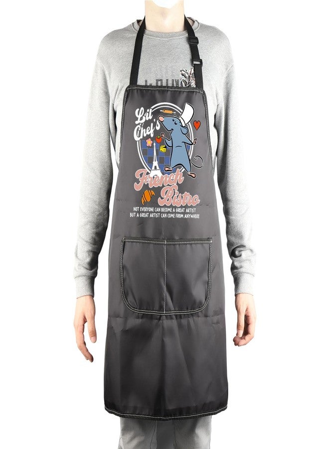 MBMSO Remy Apron for Little Chef Gifts Remy Rat Touille Movie Fans Gift for Rat Chef Lei Mi Kitchen Apron Mouse Cooking Apron (Rat Chef Apron-b) - Image 4