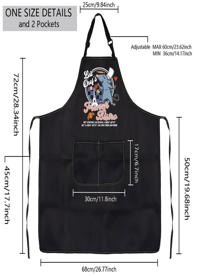 MBMSO Remy Apron for Little Chef Gifts Remy Rat Touille Movie Fans Gift for Rat Chef Lei Mi Kitchen Apron Mouse Cooking Apron (Rat Chef Apron-b) - Image 2