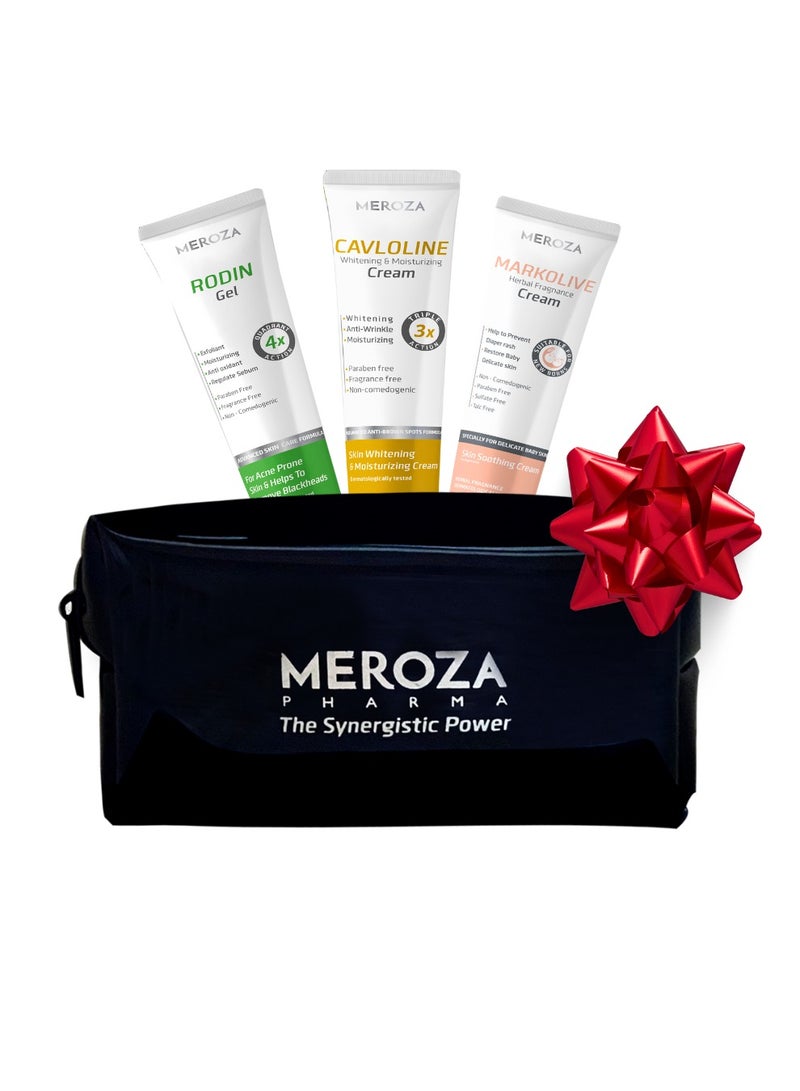 MEROZA Oily & Combined Complete Skin Care Set - Image 1