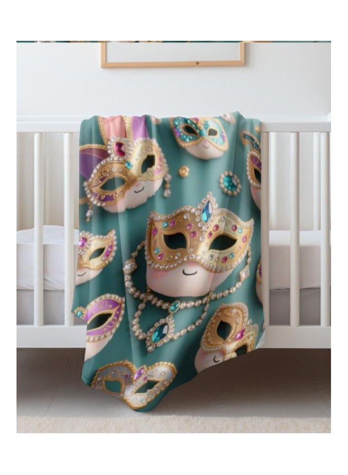 عام بطانية رقيقة من الفانيلا الكرتونية للأطفال أو الطلاب (دافئة ومريحة ومناسبة للنوم والألعاب) 100 سم * 150 سم - Image 1