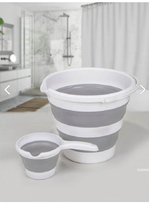 2-Piece Set Foldable Bucket - Mug Folding Accordion Water Bucket and Mug Set Bathroom Set - pzsku/Z0D97D5C6E1C9C8B7DF37Z/45/_/1737108541/afd9bcbc-c183-4f1a-815b-81f6e3e3d349