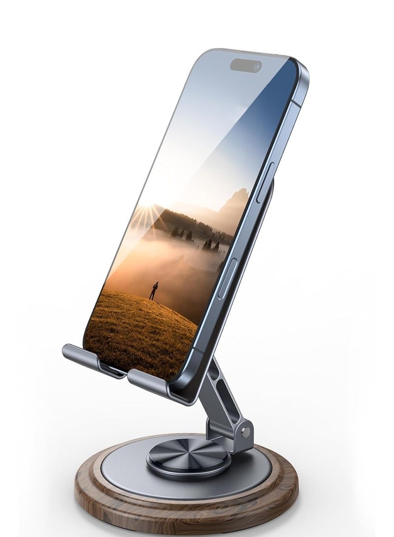 Mobile Tablet Holder, Office Phone Holder, 360 Degree Rotatable Foldable Desktop Phone Holder, Foldable and Portable Multifunctional, With Anti Slip Base, Suitable for iPhone 16 15 14 13 Pro Max, All Smartphones, iPad - Image 1