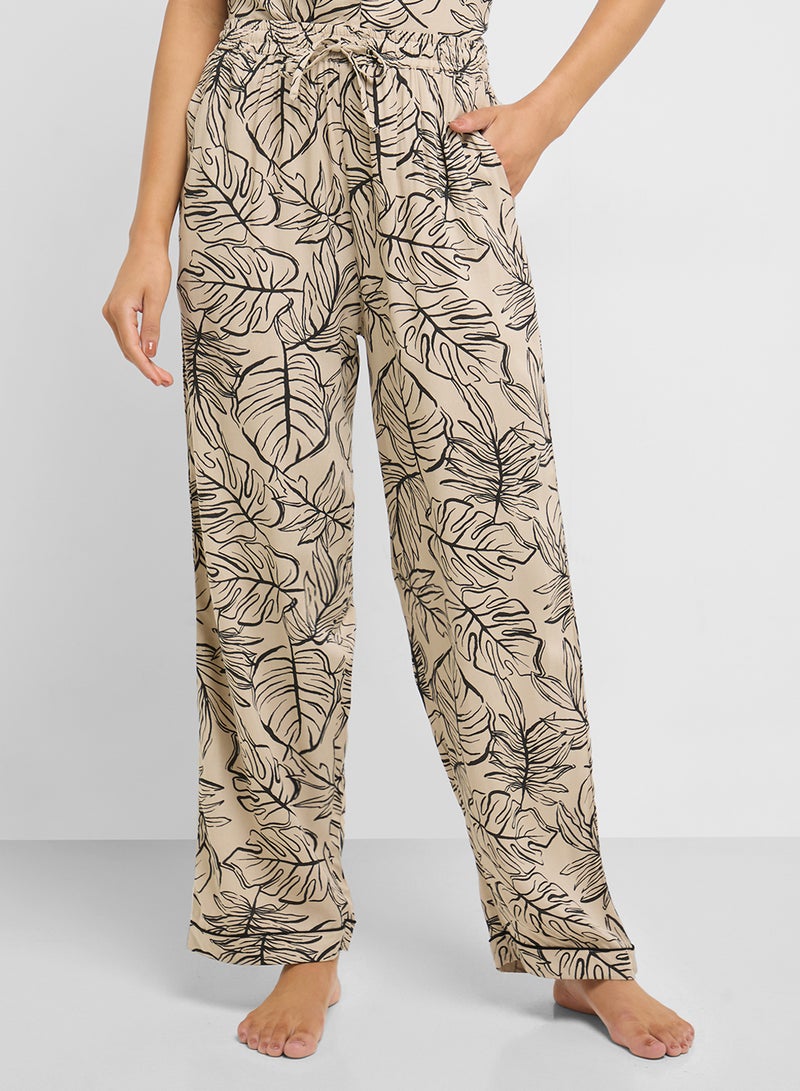 Ginger Monochrome Printed Shirt & Pyjama  Set  - Image 4