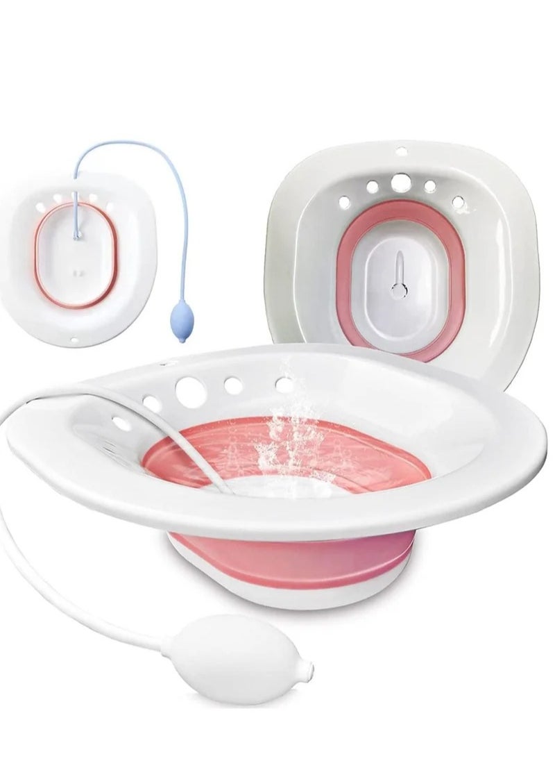 MIXDE Sitz Bath For Toilet Seat Basin Portable Bidet For Pregnant Women  - Image 1