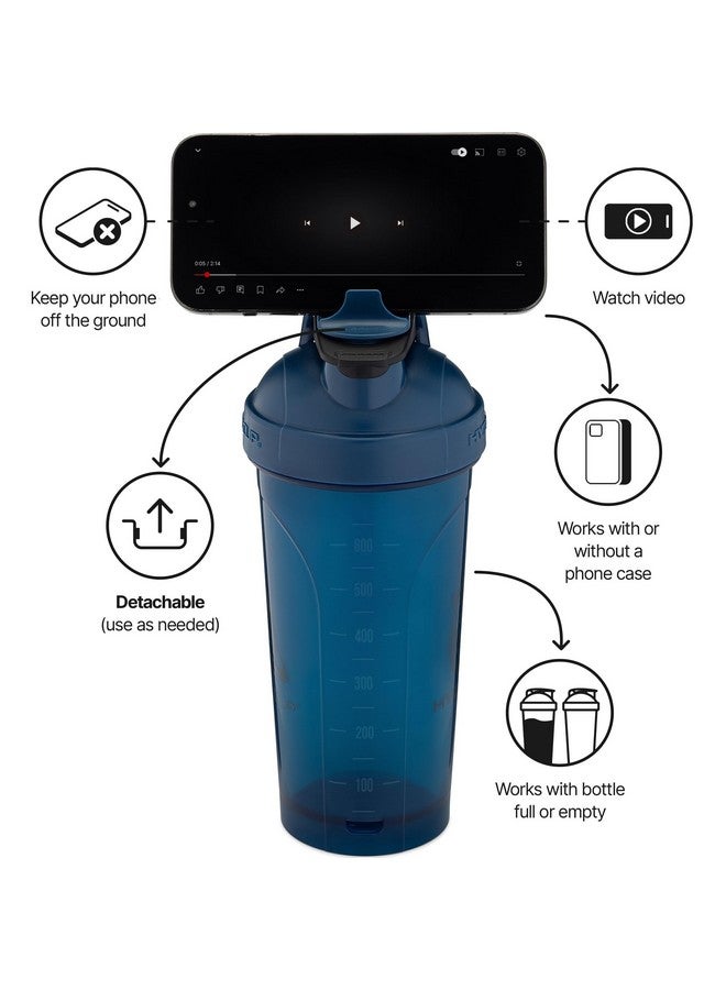 HYDRA CUP Proflow [2 Pack] 28 Oz Shaker Bottles For Protein Shakes, Shaker Cups With Ball Blender Whisk, Shaker Bottle With Handle, Travel To Go, Bpa Free (Red & Blue, 28Oz) - Image 4