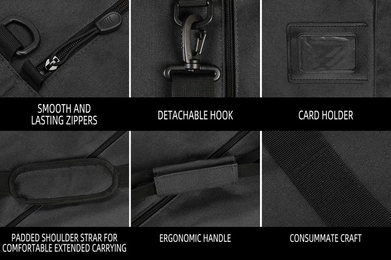 TurnWay Snowboard Bag | Store & Transport Snowboard Up to 165 cm & Extras | Waterproof - for Men, Women and Youth (Black) - Image 3