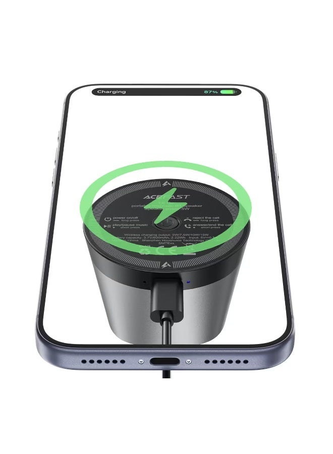 AceFast Portable Speaker Wireless Charger K8 Go - Image 3