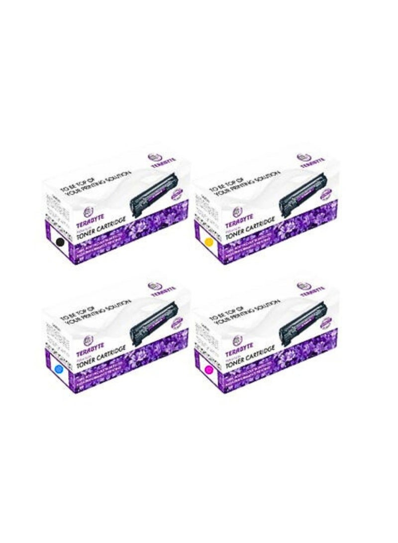 Terabyte عبوة من 4 قطع 207A مع أحدث شريحة متوافقة مع خراطيش حبر W2210A وW2211A وW2212A وW2213A لطابعات Color LaserJet Pro M255dw MFP M282nw M283cdw M283fdw - Image 1