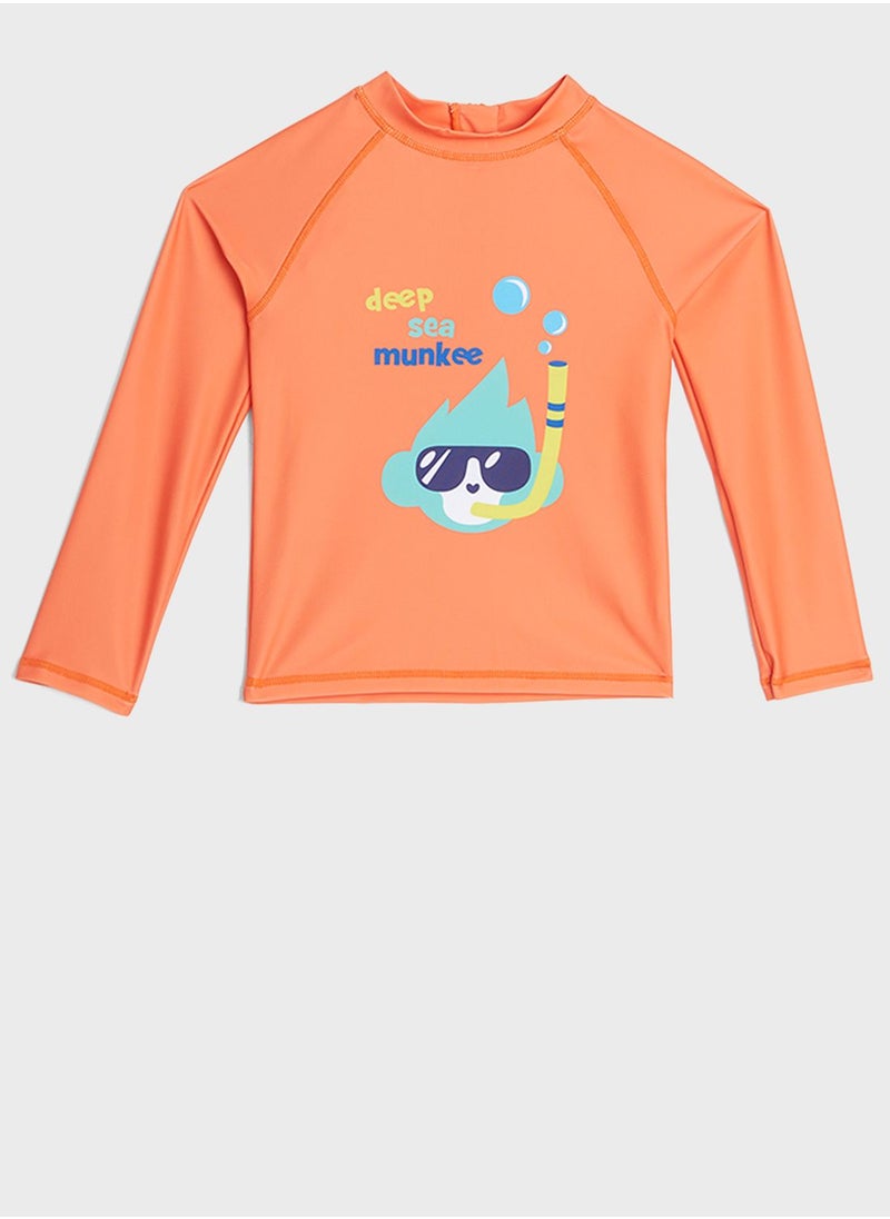 Cheekee Munkee - Kids Printed T-Shirt And Shorts Set - Image 1