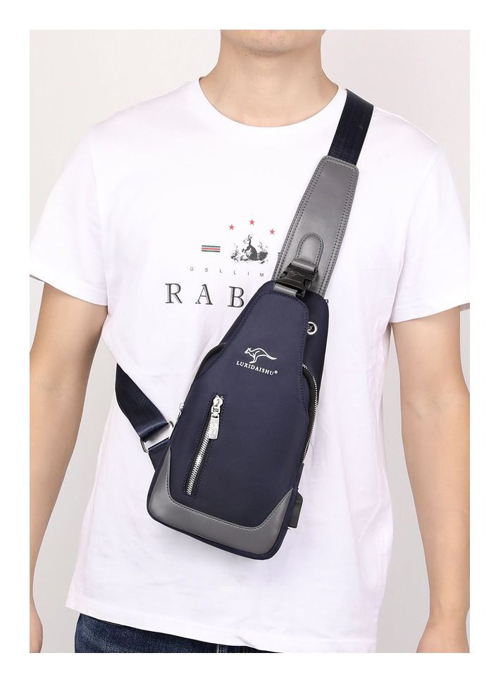 DubaiGallery Men Multifunctional Waterproof Password Anti-theft Chest Bag - Image 1