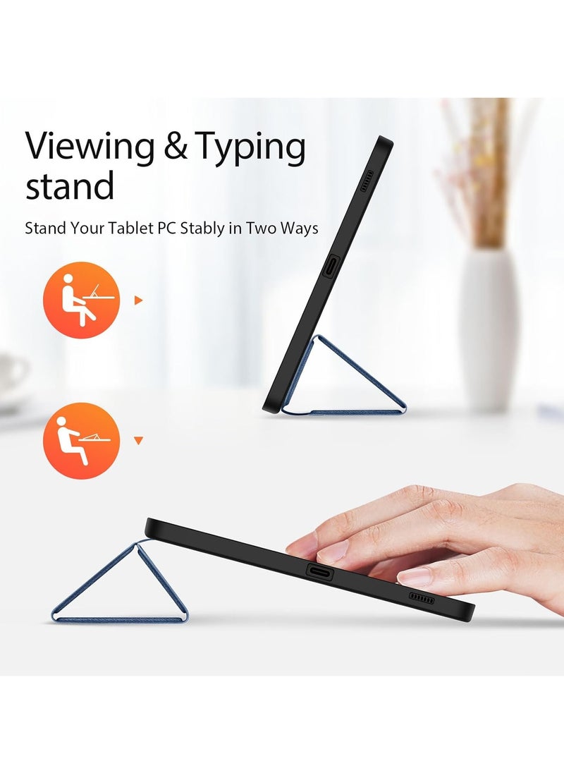 Case Compatible Samsung Galaxy Tab S10 FE SM-X520/SM-X526 10.9-inch (2025) Drop and Scratch Resistant Tri-Folding Protective Case with Auto Sleep-Wake