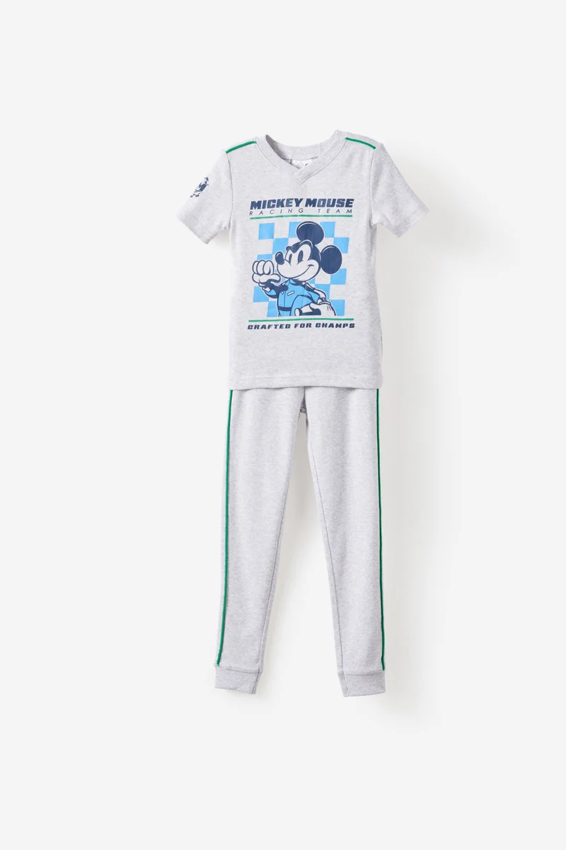 كوتون اون Mickey & Minnie Disney V Neck Short/Long Pyjama Set
