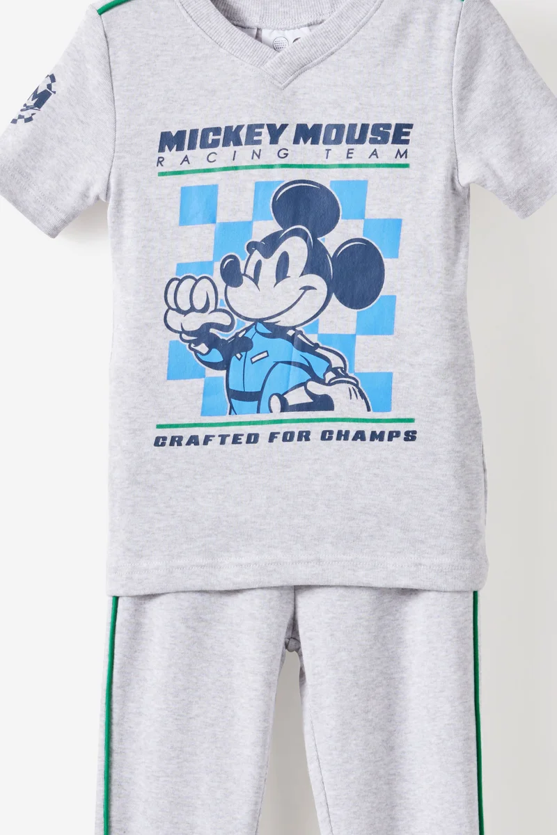 كوتون اون Mickey & Minnie Disney V Neck Short/Long Pyjama Set
