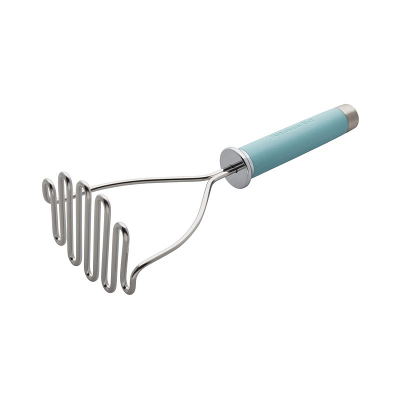 KitchenAid Gourmet Stainless Steel Wire Masher, 10.24-Inch, Aqua Sky - Image 1