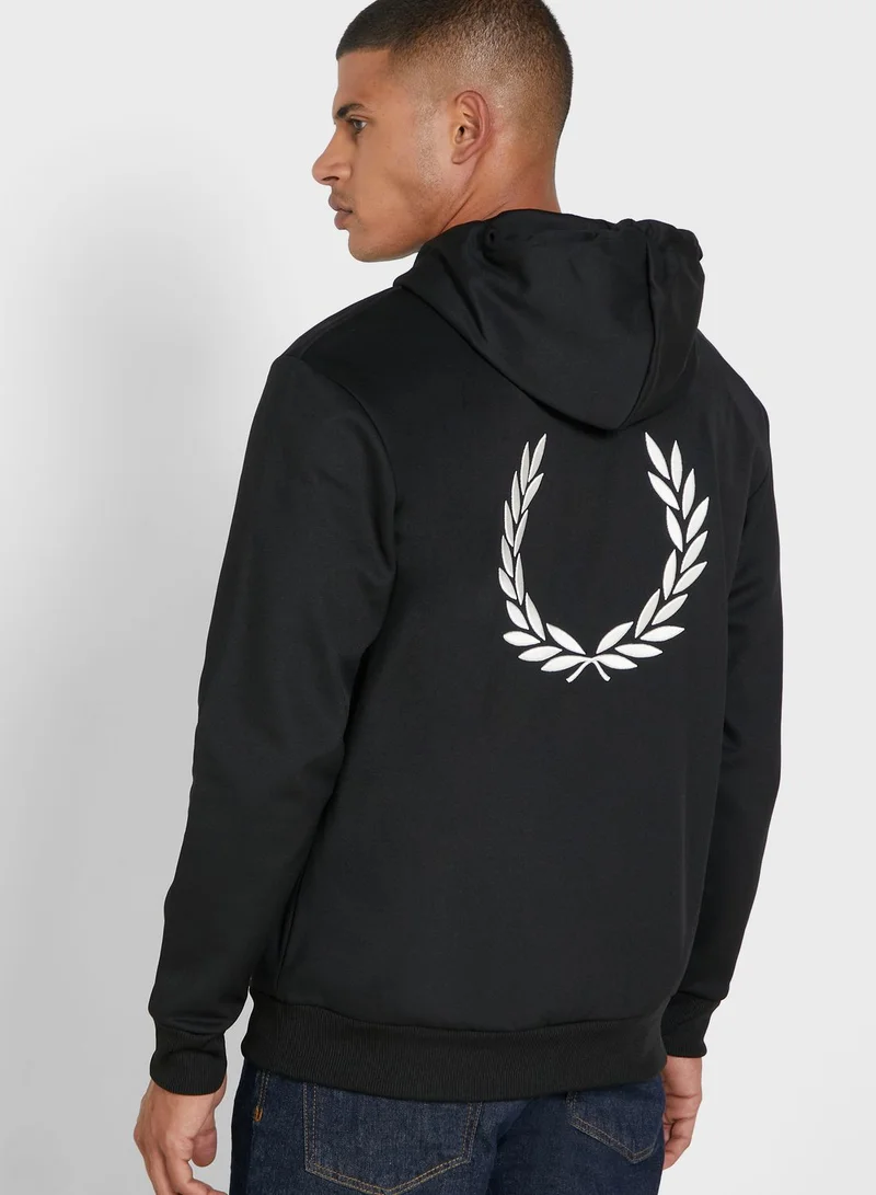 FRED PERRY Back Logo Hoodie
