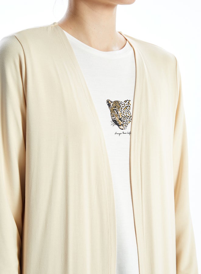 LC WAIKIKI Plain Women's Jersey Cardigan  - Image 3