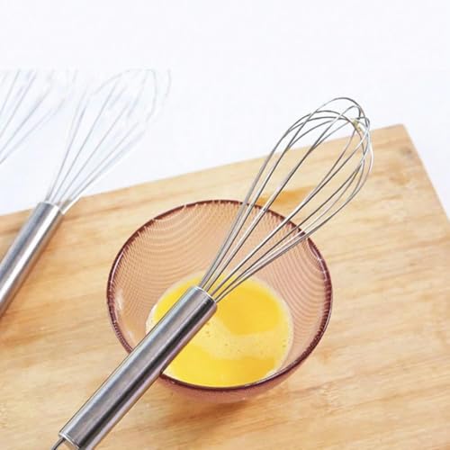 TLISMI Multipurpose Silicone Spatula & Egg Whisks Steel Whisker| Non-Stick Heat Resistant Spatula and Whisker| Milk Coffee Egg Cake Beater| Kitchen Utensils for Cooking, Baking and Mixing (Set of 3) - Image 3