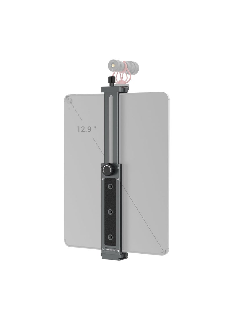 SOLARAE محول حامل ثلاثي القوائم لجهاز الآيباد، حامل ثلاثي القوائم من الألمنيوم لجهاز الآيباد 12.9، حامل ثلاثي القوائم للأجهزة اللوحية مع برغي 1/4"، حامل ثلاثي القوائم عالمي لجهاز الآيباد، متوافق مع آيباد برو 12.9/11-(6.5"-17.3") - Image 1