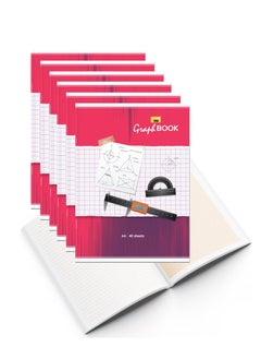 Psi 6-Piece A4 Size Graph Notebook 40 Sheets  - Image 1
