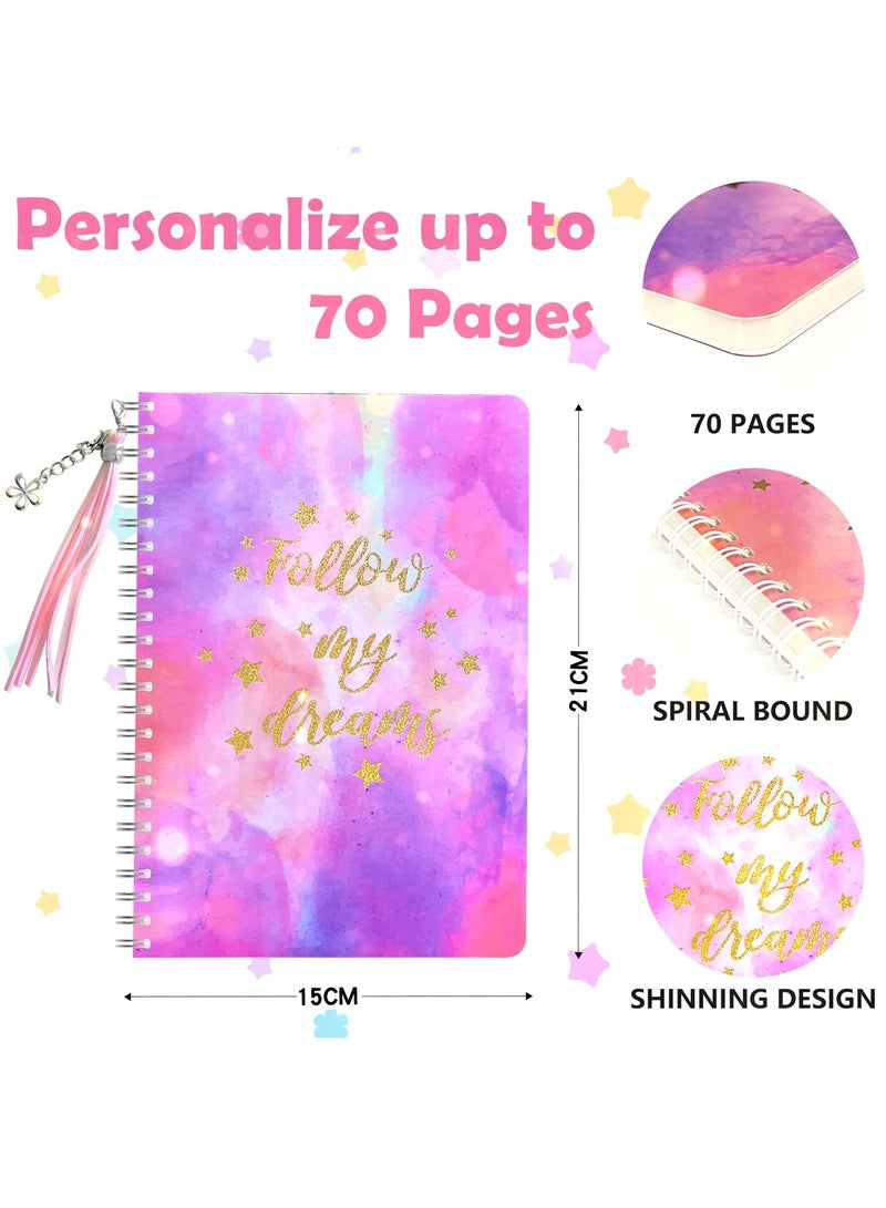 SOLARAE DIY Journal Kit for Girls - 58pcs Scrapbook Set for Teen Girls,  Scrapbook & Diary Supplies Set, Journaling Art Crafts Kit, Ideal Gifts for 8 9 10 11 12 13 14 Year Old  and Up - Image 3