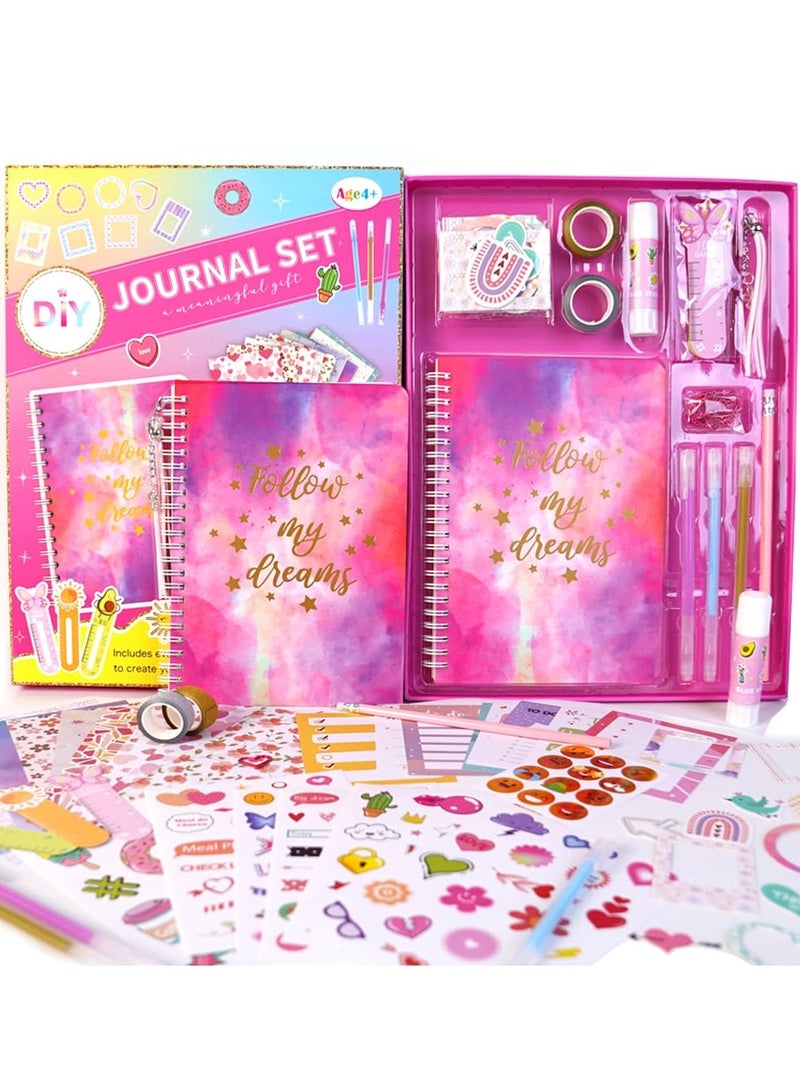 SOLARAE DIY Journal Kit for Girls - 58pcs Scrapbook Set for Teen Girls,  Scrapbook & Diary Supplies Set, Journaling Art Crafts Kit, Ideal Gifts for 8 9 10 11 12 13 14 Year Old  and Up - Image 1