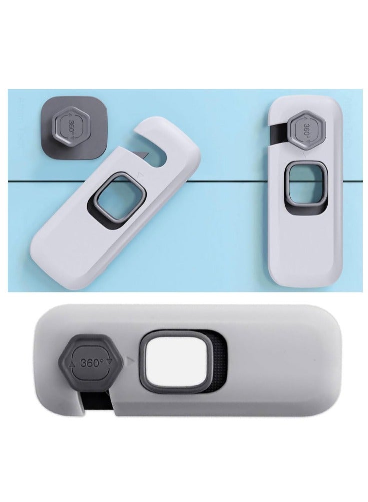 Child-Resistant Refrigerator Lock, Child-Safe Freezer Door Lock, Drawer Lock for Refrigerators, Cabinets, Drawers and Doors - Assorted Colors 