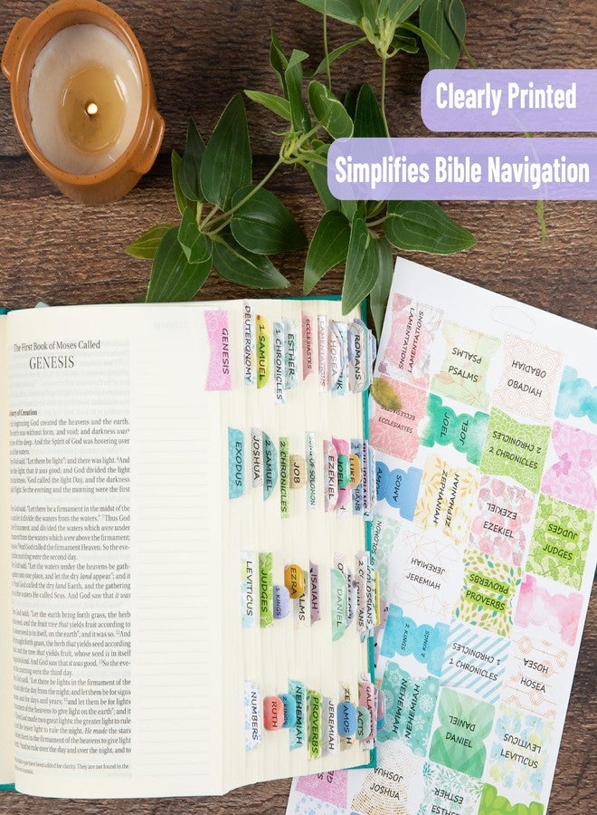Mr. Pen- Bible Tabs, 72 Tabs (66 Books, 6 Blanks), High Gloss Paper, Bible Journaling Supplies, Bible Tabs Old and New Testament, Bible Tabs for Women, Bible Tabs for Journaling Bible, Bible Book Tabs - Image 3