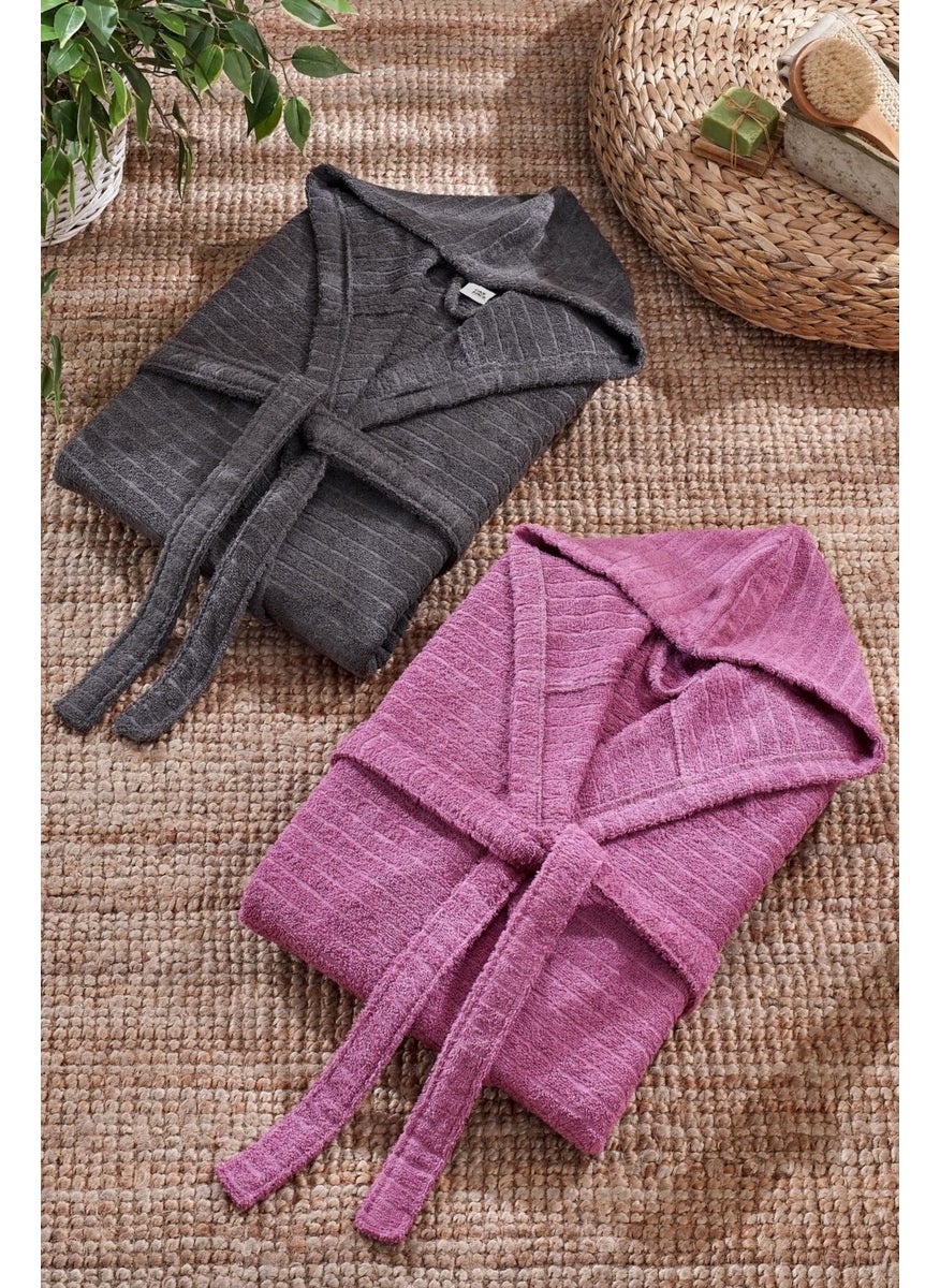 Casnack Quina 2-Piece Hooded Oversize Bathrobe Set  - Image 5