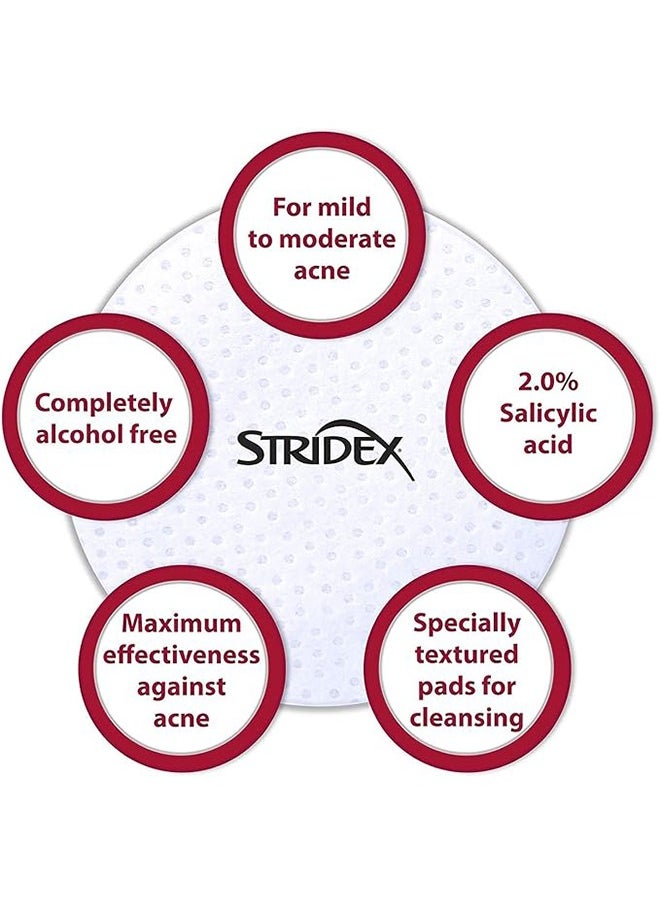 Stridex 55 Pads Maximum Strength Medicated Acne Pads, for Face Acne Reduce, Acne Spot Healing Patch  - Image 5
