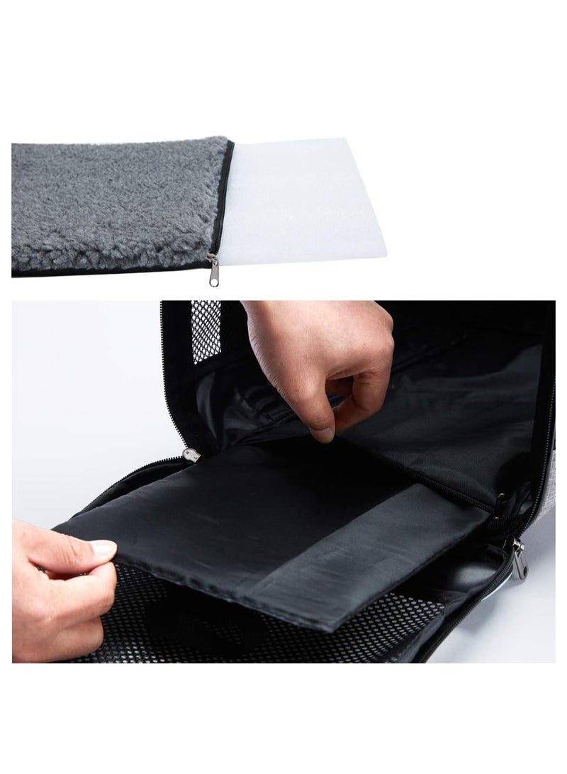 KASTWAVE Pet Carrier, Cat, Dog Carrier for Pets Up to 16 Lbs, Soft-Sided Cat Bag, Cat Carrying Case, Pet Travel Carrier, Collapsible Carrier Bag, As a Toy of Fabric Pet Home, 17.5x11x11 Inches - Image 4