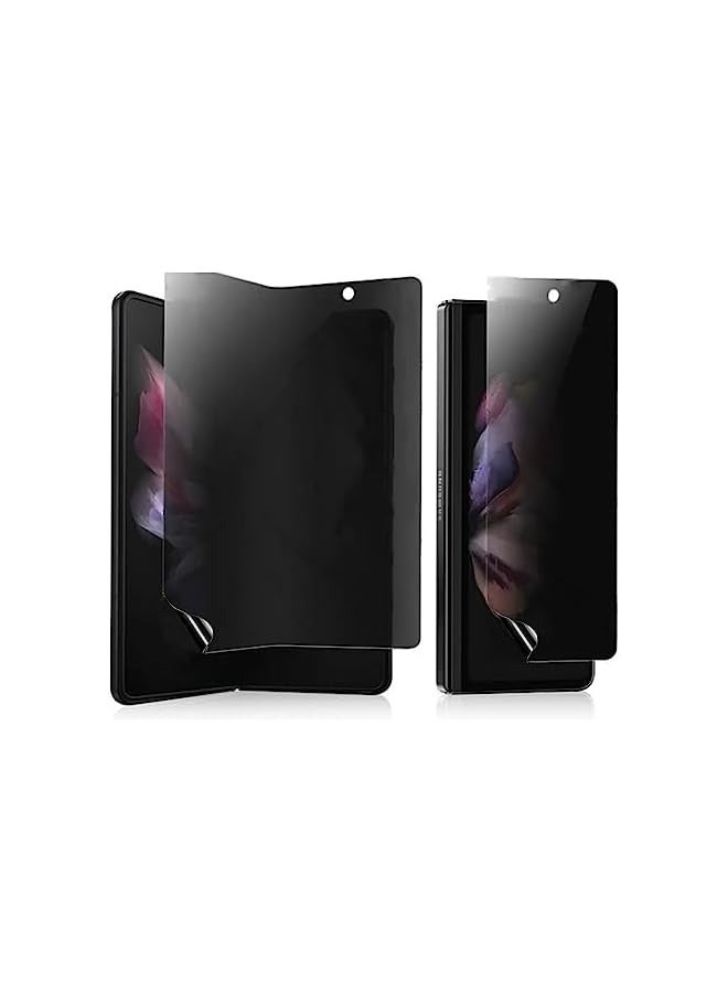 بروماس (قطعتان) متوافقان مع واقي شاشة الخصوصية Galaxy Z Fold 5 (شاشة داخلية + شاشة أمامية) طبقة هيدروجيل ناعمة خالية من الفقاعات (مضادة للظهور) - Image 1