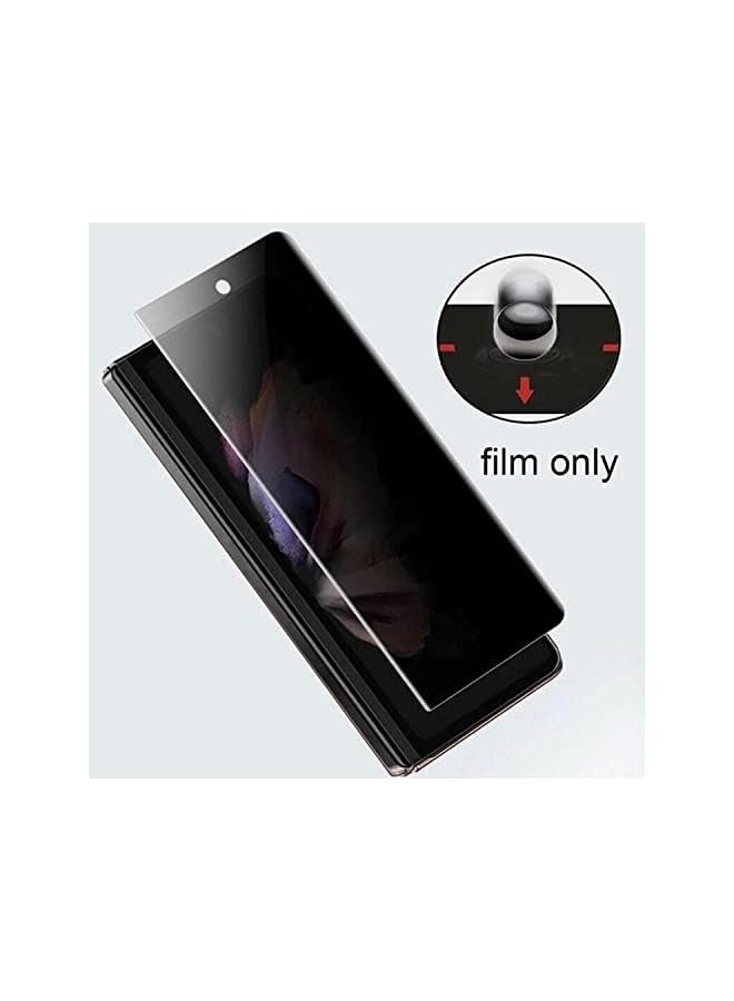 بروماس (قطعتان) متوافقان مع واقي شاشة الخصوصية Galaxy Z Fold 5 (شاشة داخلية + شاشة أمامية) طبقة هيدروجيل ناعمة خالية من الفقاعات (مضادة للظهور) - Image 4