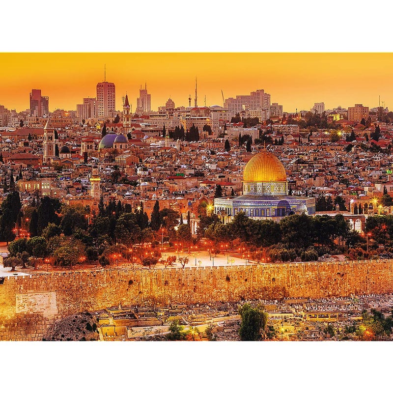 Trefl The Roofs of Jerusalem 3000 Piece Jigsaw Puzzle Red 46"x33" Print, DIY Puzzle, Creative Fun, Classic Puzzle for Adults and Children from 15 Years Old - Image 2