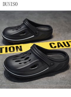 DUNISO Men's Clog Sandals Fashion Quick Drying Slide Sandal with Non-slip Soles Thick Sole Beach Slipper Breathable Slip-on Sandal Men's House Flat Slipper for Indoor & Outdoor  - Image 4