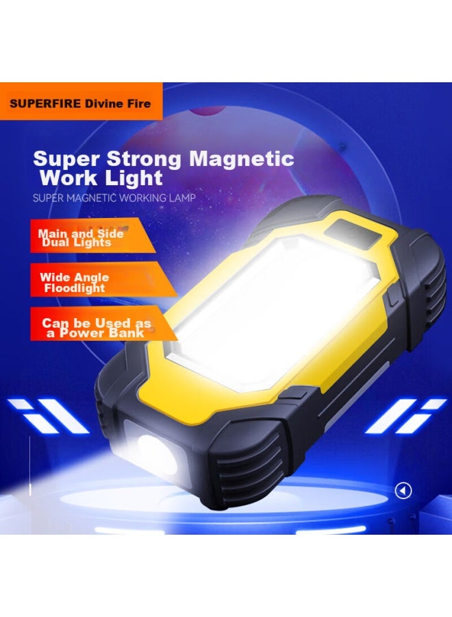 SupFire Supfire Rg04 Multifunctional Work Light With Magnet, Emergency Repair Light, Rechargeable Outdoor Emergency High-intensity Flashlight  - Image 1