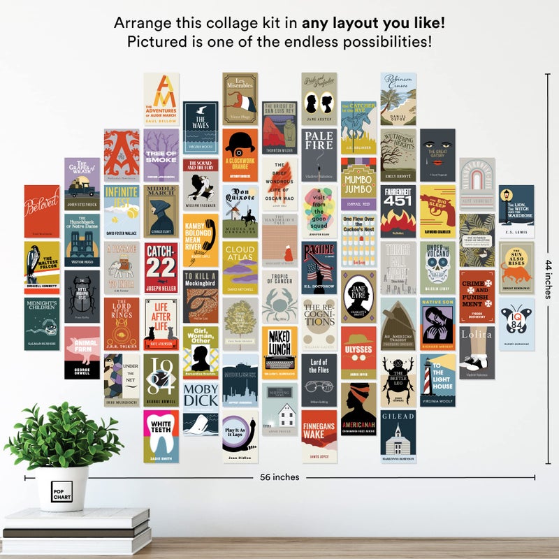 Pop Chart Lab Pop Chart | Notable Novels Wall Collage Kit | 70 Pcs 4" x 6" Art Prints | Colorful Academic Decor for Home, Dorm, or Classroom | 100% Made in the USA - Image 5