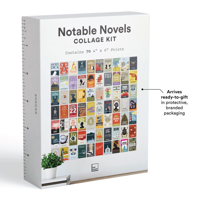 Pop Chart Lab Pop Chart | Notable Novels Wall Collage Kit | 70 Pcs 4" x 6" Art Prints | Colorful Academic Decor for Home, Dorm, or Classroom | 100% Made in the USA - Image 2