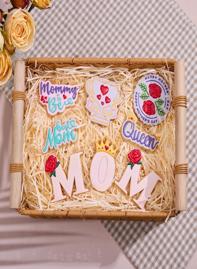 Flycalf Mothers Day Cookie Cutters with Plunger Stamps Handle Detailed 3.5" Best Mom Metal PLA Cutters for Baking with Grandma, Easy Press Tool for Picture Cookies - Image 5