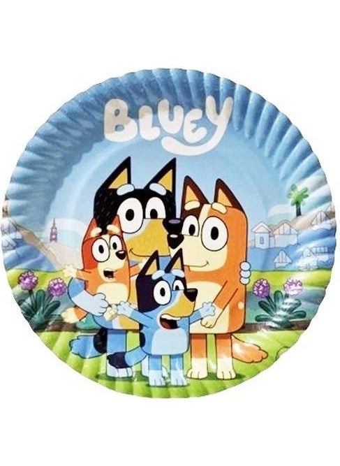 Parti Dükkanım My Party Shop Bluey Plates 8 Pieces 