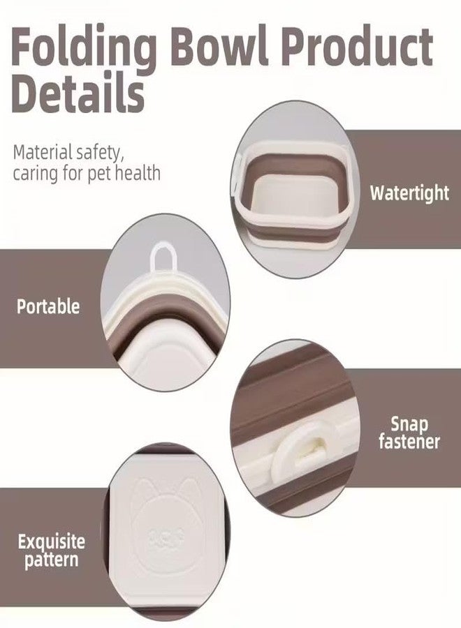 CARTZILLA Pitch Collapsible Pet Bowl | Portable Foldable Feeding Bowl for Dogs & Cats | Travel Food & Water Container with Snap Lock Lid | Space-Saving, Easy to Clean, Lightweight - Image 2