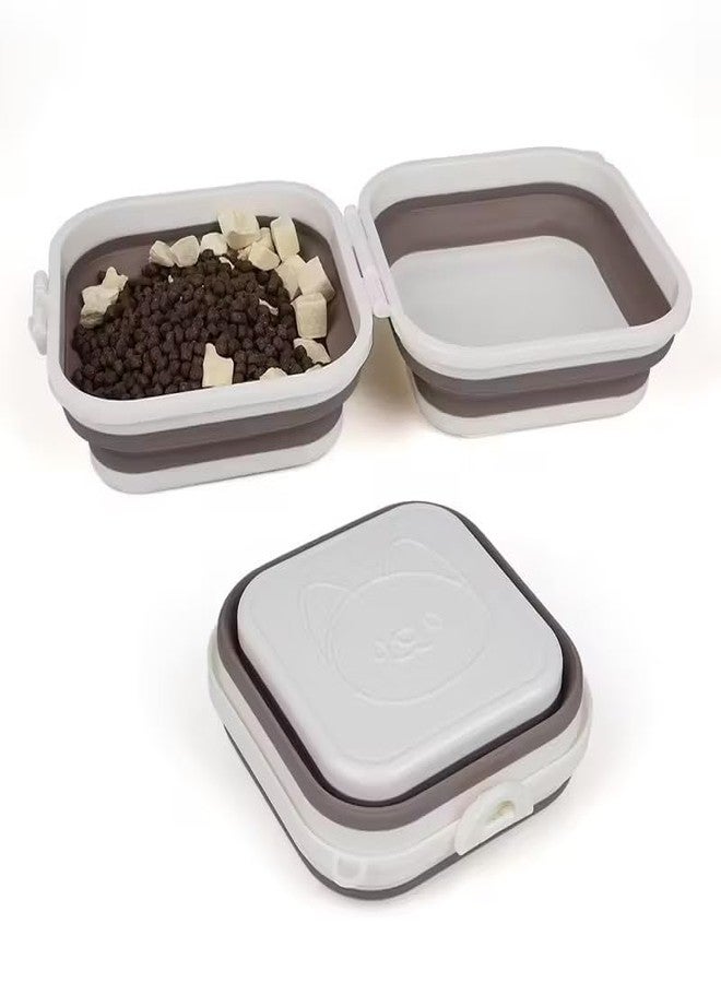 CARTZILLA Pitch Collapsible Pet Bowl | Portable Foldable Feeding Bowl for Dogs & Cats | Travel Food & Water Container with Snap Lock Lid | Space-Saving, Easy to Clean, Lightweight - Image 3