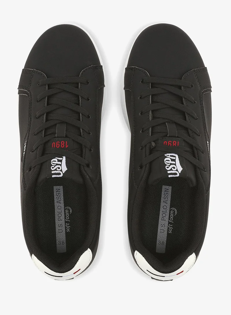 U.S. Polo Assn. black Women's Black Sneakers - Elegant Design,Comfortable Casual Shoes for Everyday Wear for Women | Best Price UAE