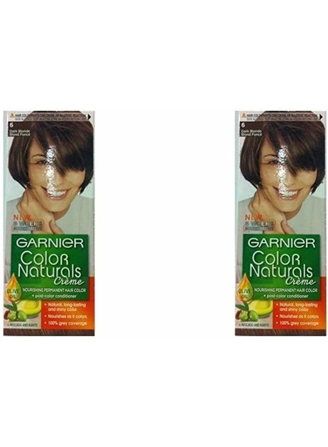garnier Color Naturals 6 Dark Blonde Haircolor Pack of 2 - Image 2