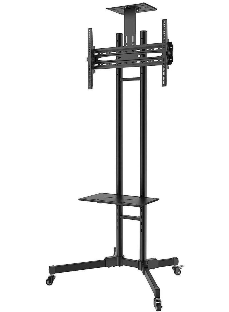 TV CART Camera shelf & AV shelf included. TV cart is ideal for commercial use in offices, schools, hotels, airports, laboratories, lobbies, hospitals, churches - Image 1
