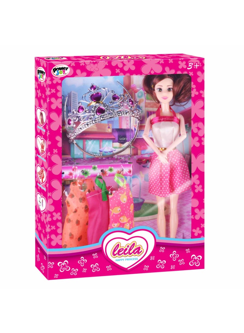 Power Joy Leila Princess Doll With Accessories